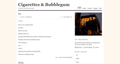 Desktop Screenshot of cigarettesandbubblegum.com