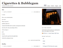 Tablet Screenshot of cigarettesandbubblegum.com